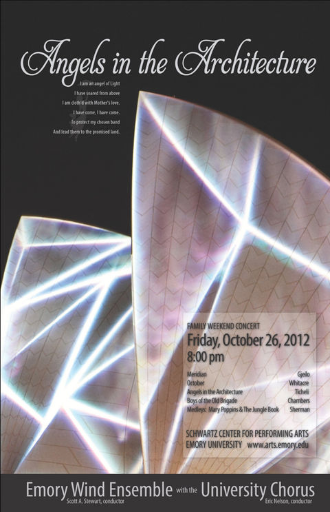 Angels in the Architecture Concert Poster