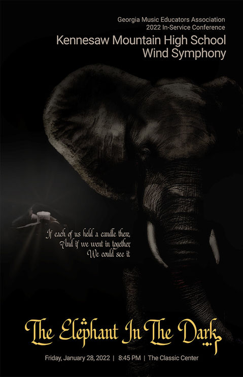 Elephant In The Dark Concert Poster