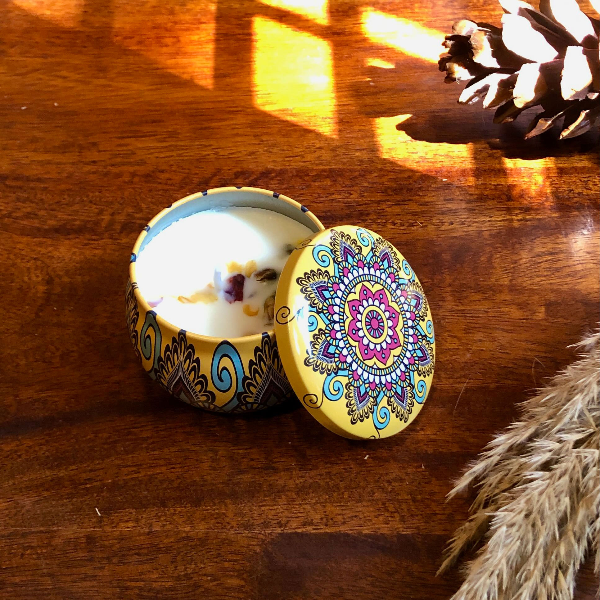 Lemon | Natural Scented Soy Wax Candle | 120gms | Tin Jar