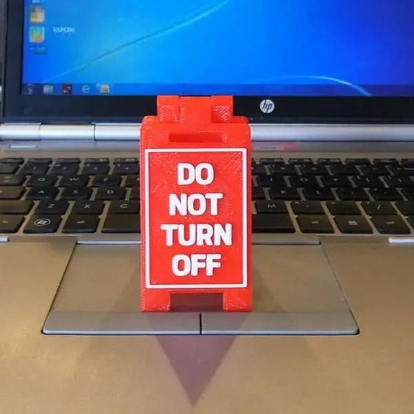 Mini Floor Stand in red colour