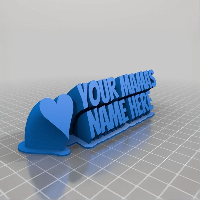 Thumbnail: Sweeping 2-line name plate (text)