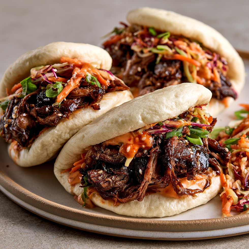 Korean BBQ Short Rib Bao Buns