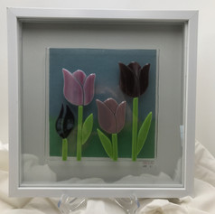 Tulip Landscape Shadow Box