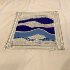 Waves Serving Platter
