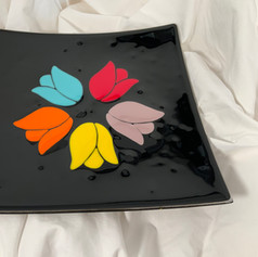 Tulips in the Round Platter