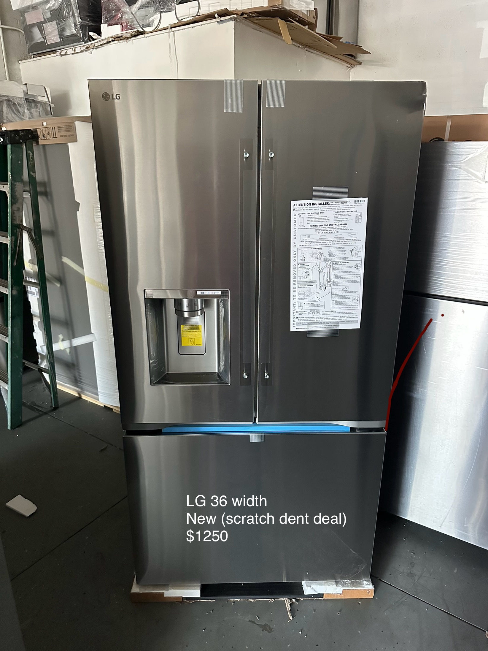 Lg French door refrigerator 