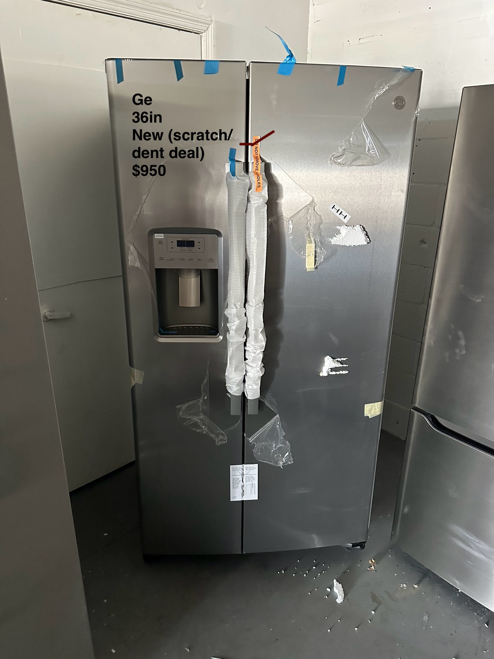 Ge refrigerator side by side