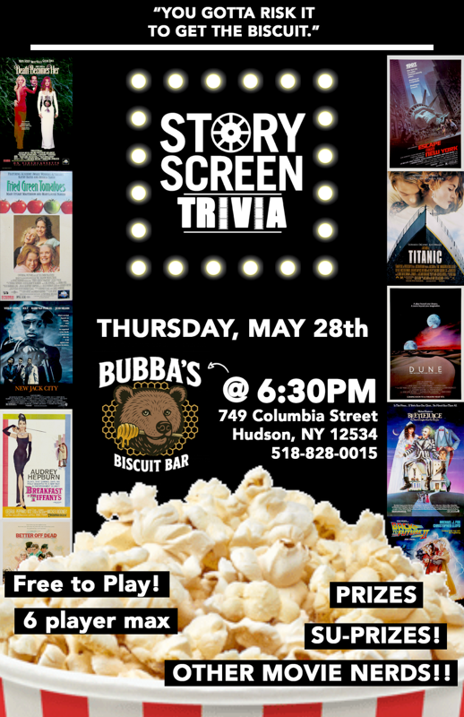 Story Screen Trivia @ Bubba's | 5/28