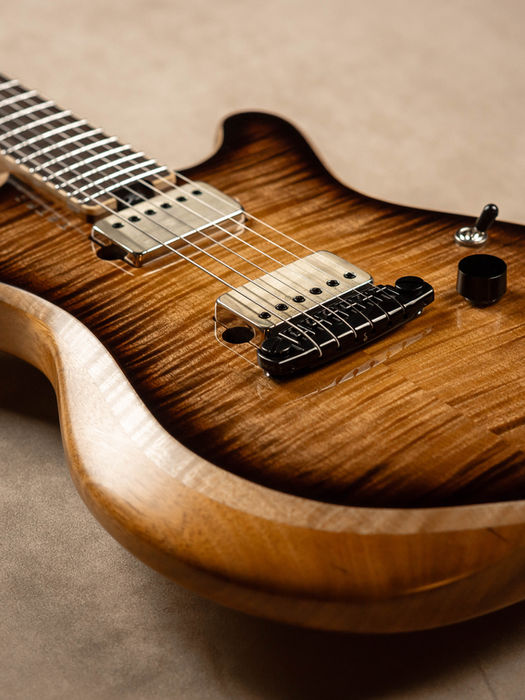 Tetro Aion Guitar with flamed maple top