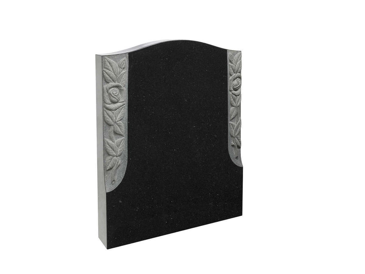 Saddle Plate with Carved Roses