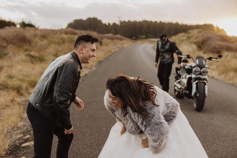 Motorbike Wedding in Invercargill