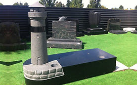 Lighthouse Headstone in Invercargill