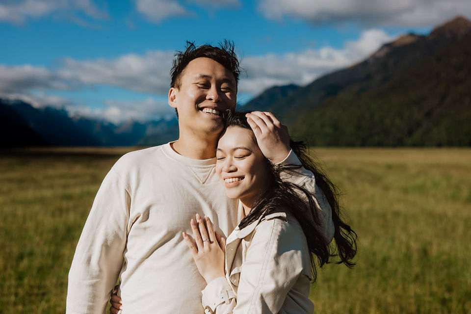 Surprise proposal at Eglinton Valley
