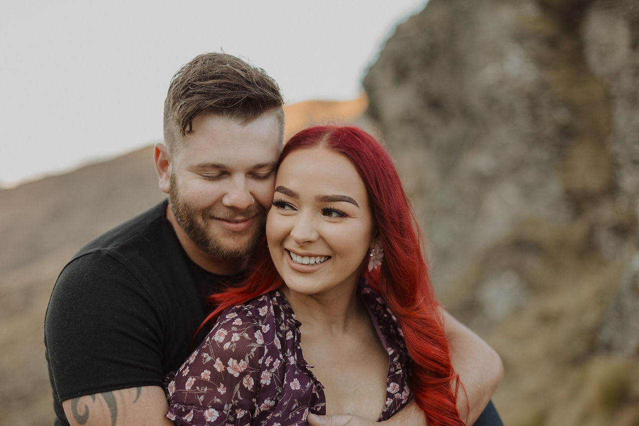 Queenstown river and mountain engagement photos