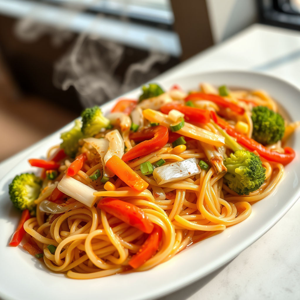 Mixed Veg Noodles | Wasana