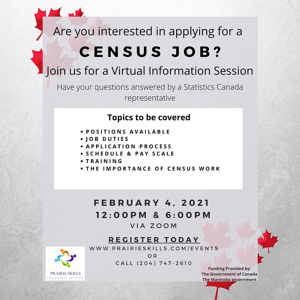 12 pm Census Virtual Information Session