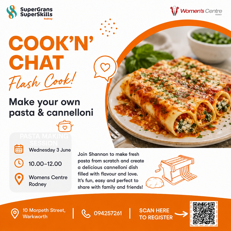 Cook n chat - Pasta making & canellonni