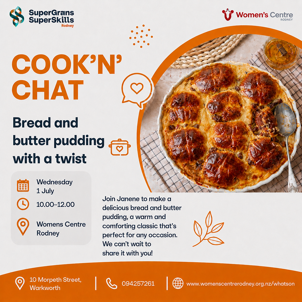 Cook n chat - Bread & butter pudding with a twist