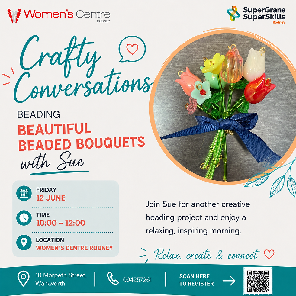 Crafty Conversations- Beading bouquets with Sue
