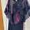 Thumbnail: Navy Rose Gold Sequin Color Changing Poncho