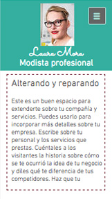 Moda y Belleza plantillas web – Modista profesional