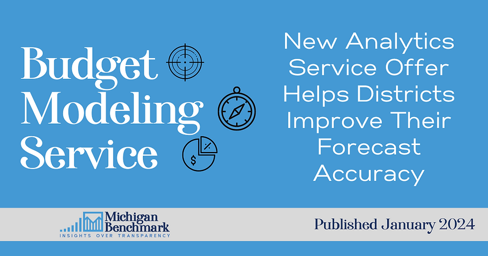 Michigan Benchmark Launches Budget Modeling Service