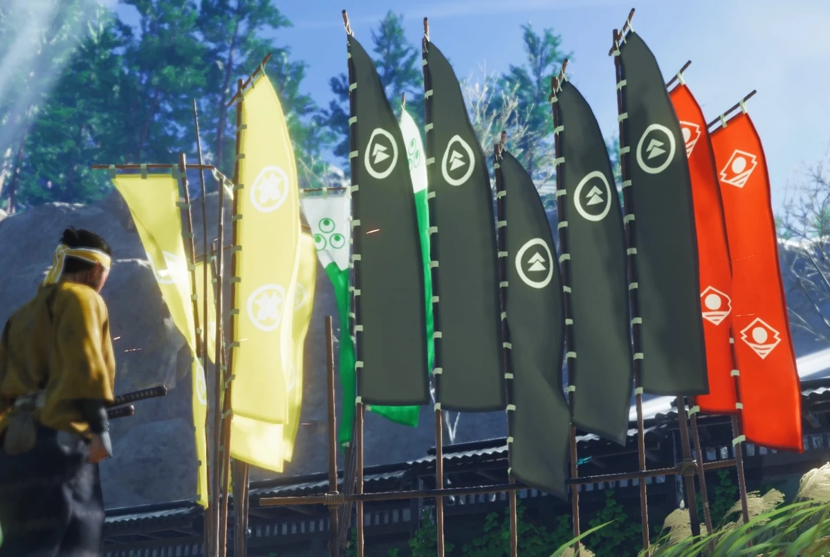 Ghost of Tsushima Sashimono Banners