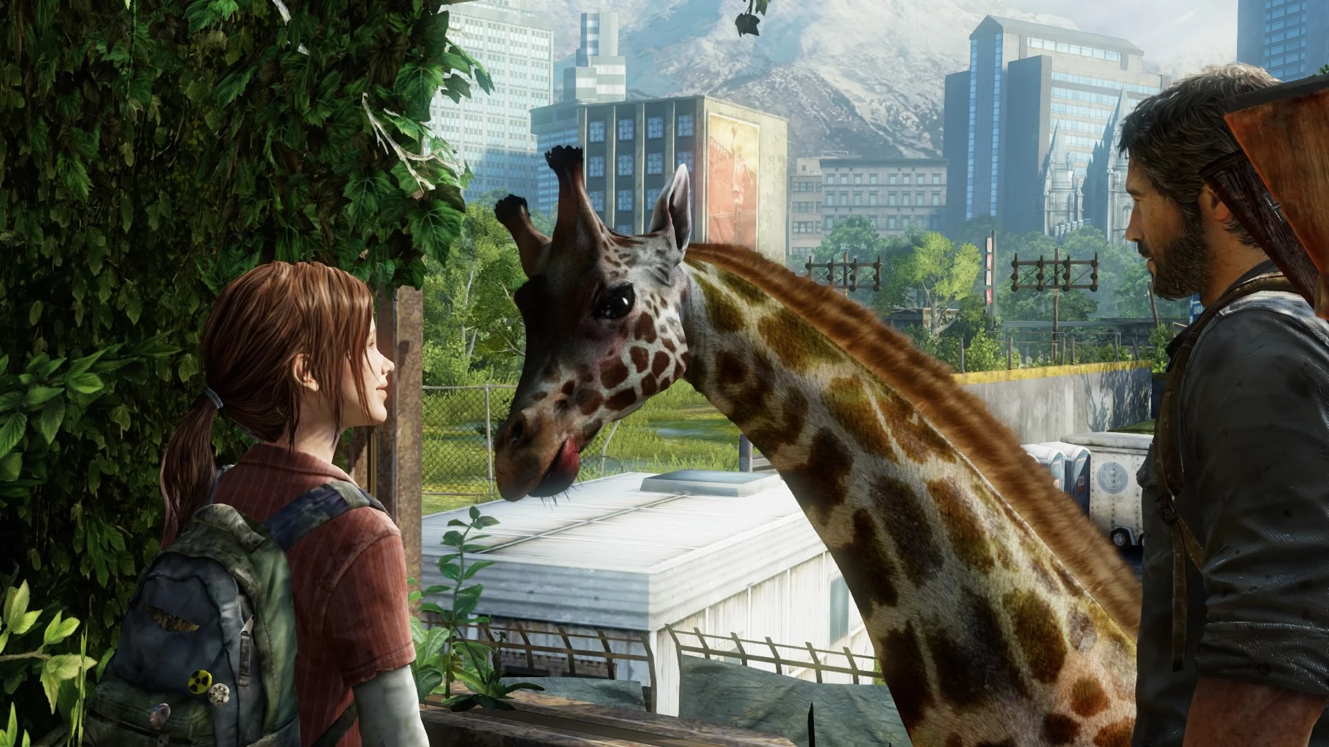 The Last of Us escena jirafa