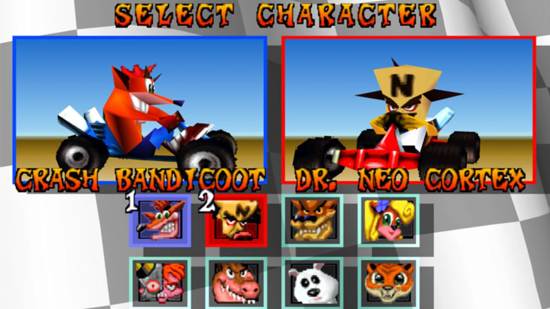 Crash CTR Characters
