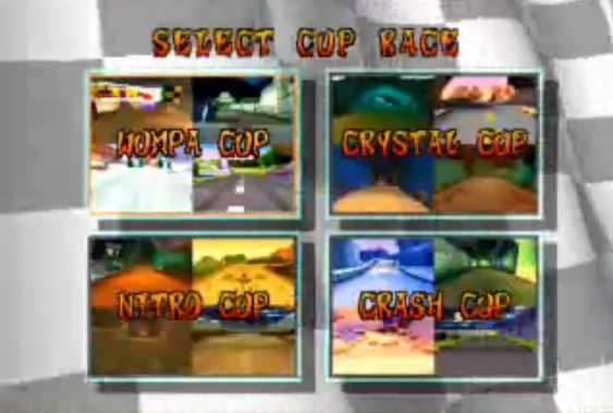 Crash CTR Race Cups