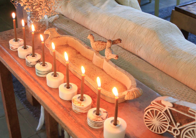 Hanukkah Menorah in living room 5.JPG