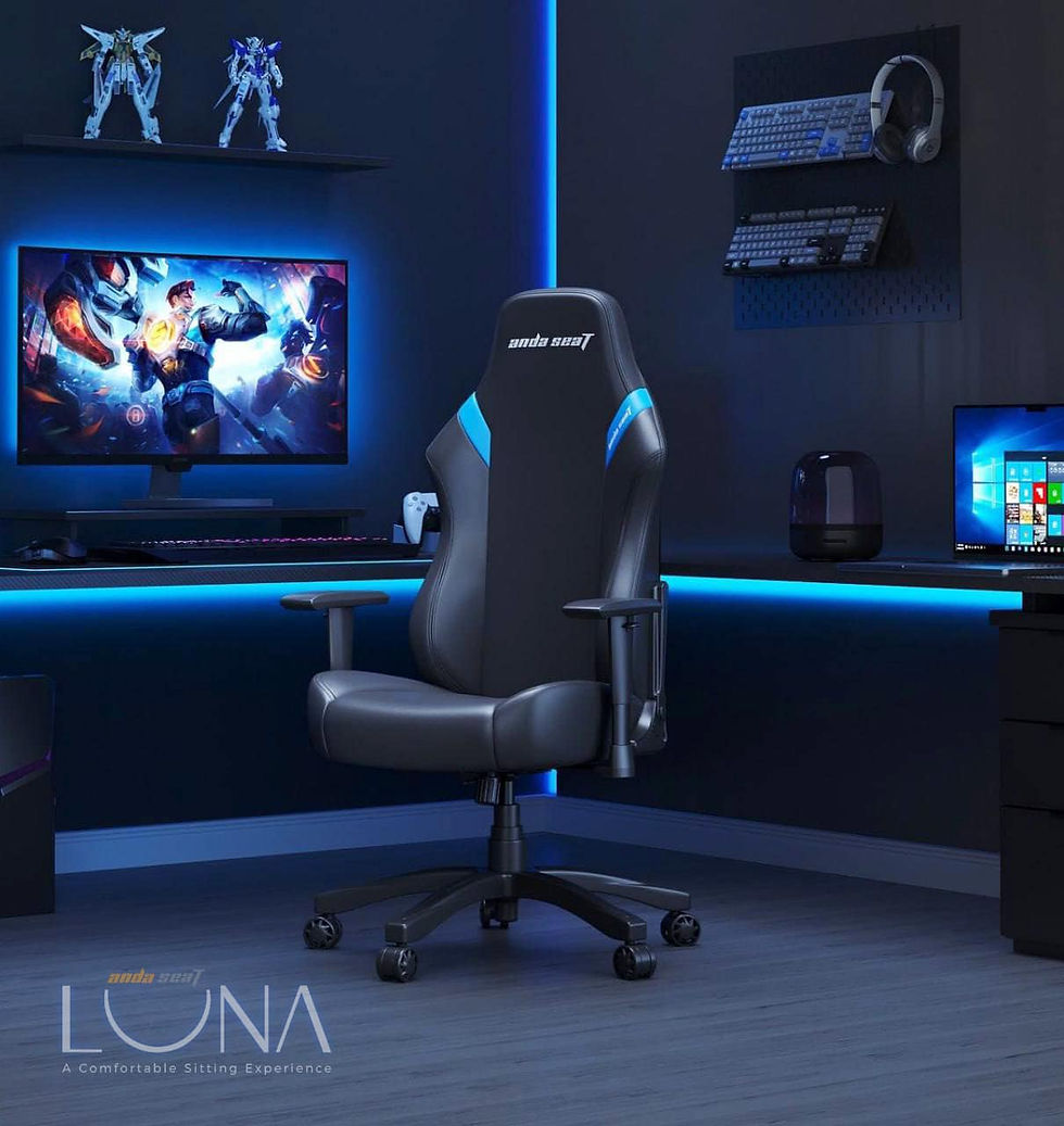 Andaseat Luna Premium Gaming Chair (Black Blue) (PRE-ORDER)