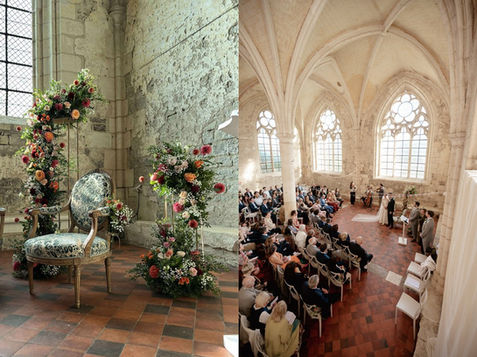 Fleuriste de mariage, vermenton, abbaye de reigny