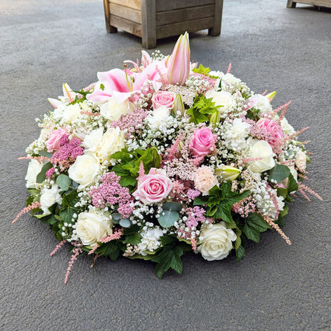 Coussin rond de deuil, livraison sur Auxerre