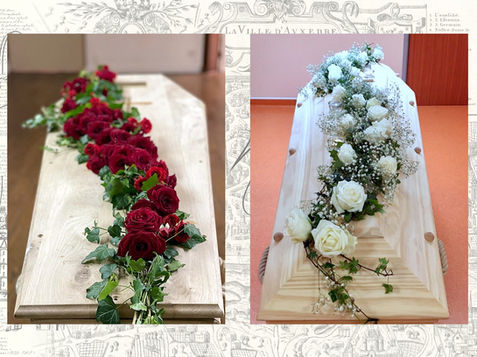 dessus de cercueil, livraison de fleurs pour deuil à Auxerre et ses environs