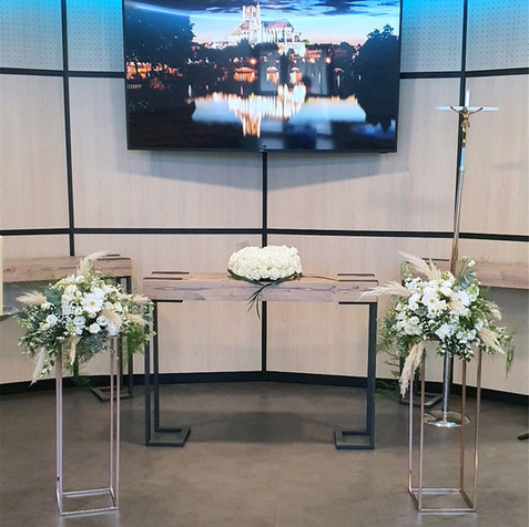 compositions florales pour cérémonie funéraire au crématorium d'auxerre