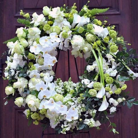 Couronne de deuil, couronne funéraire, livraison bleigny le carreau