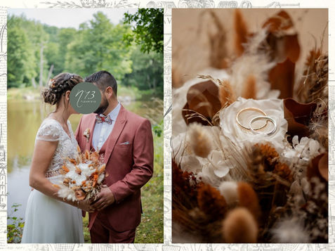 bouquet de mariée en fleurs séchées et stabilisées, fleuriste pour mariage à Auxerre dans l'Yonne