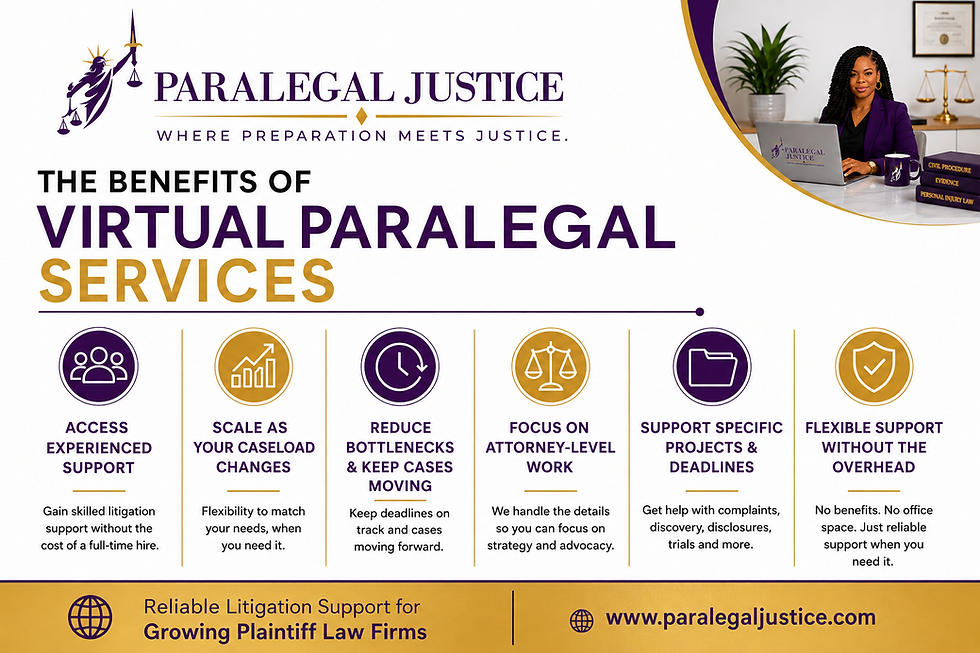 The Benefits of Virtual Paralegal Services for Law Firms