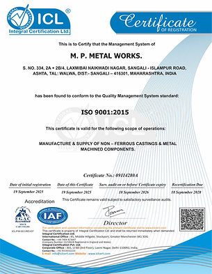 ISO - Certificate