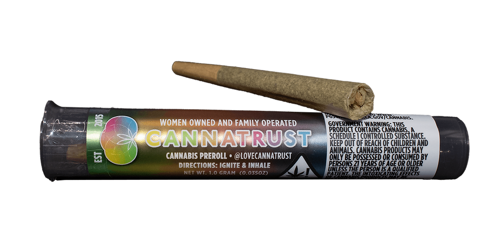 1g Cannatrust Preroll Lemon Haze 25% (Sativa)