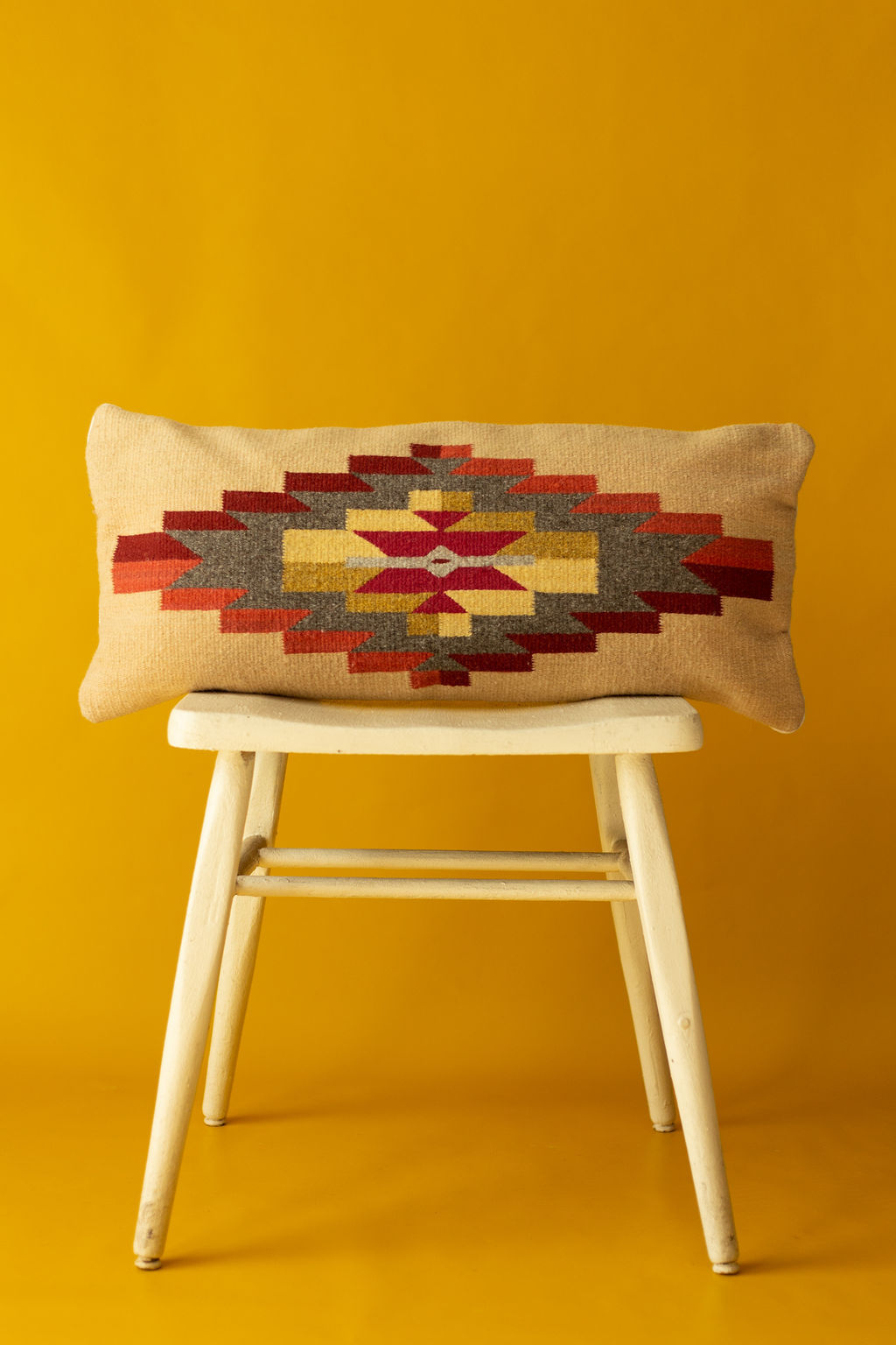 Wool Pillow Cover with Natural Dyes