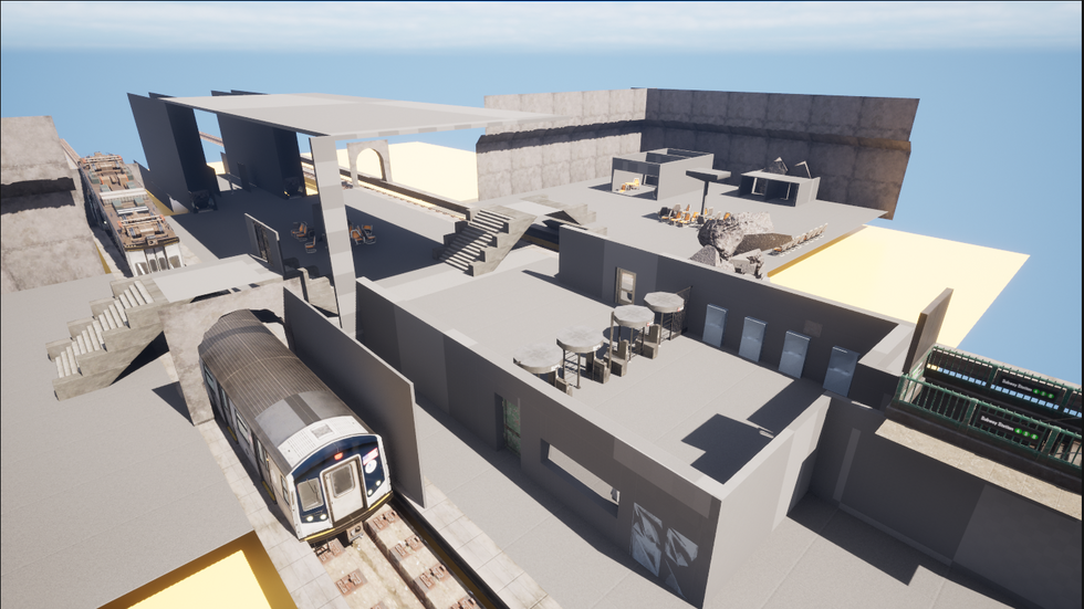 Screenshot of metro area