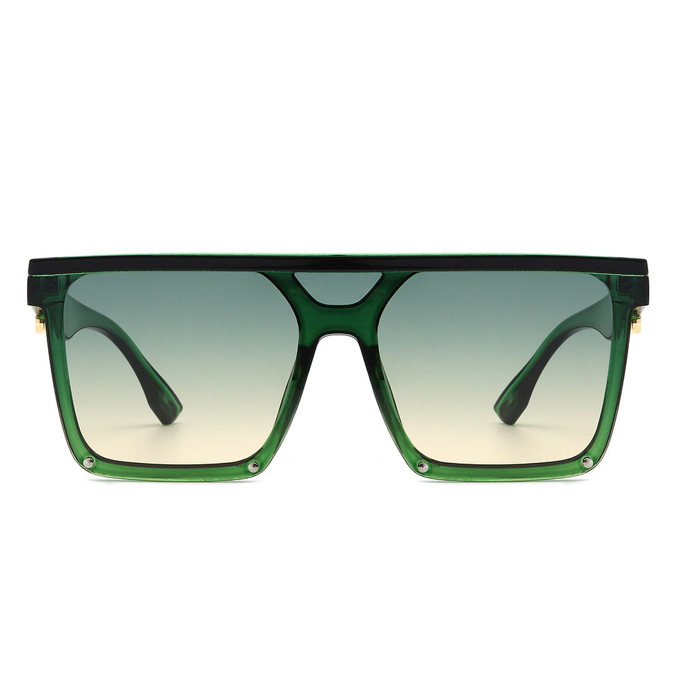 Thumbnail: Oversized Square Flat Top Sunglasses UV Protection Fashion Shades Women