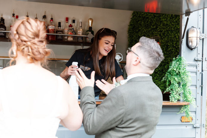Staff Serving Guests