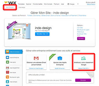 L'outil de référencement site WIX - conseils d'Indé-Design - SEO