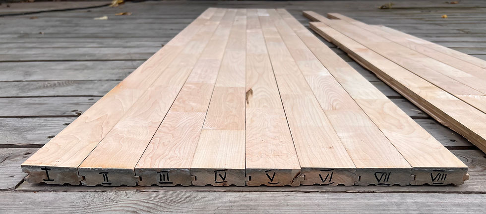 Thumbnail: 🌿 MSF1234 — Reclaimed Maple Wood Strip Flooring (Random Lengths) @wood_job_uk