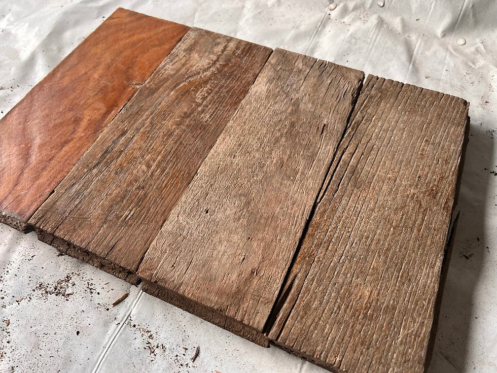 Thumbnail: 🌿 O259 — Reclaimed Oak Parquet Flooring (25 × 9 cm) @wood_job_uk