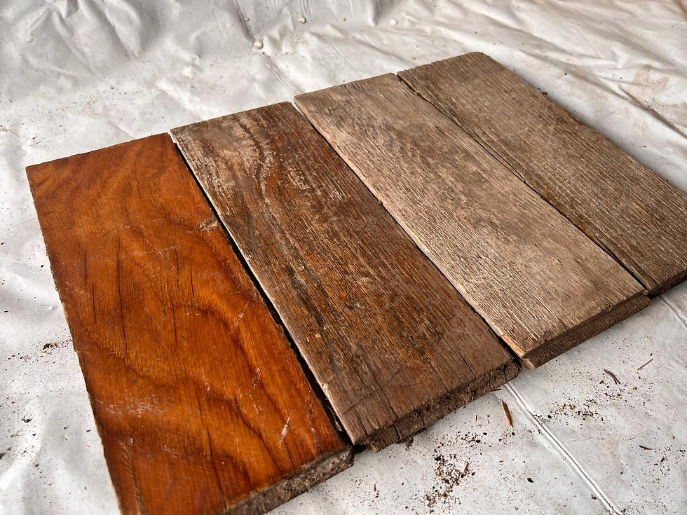Thumbnail: 🌿 O259 — Reclaimed Oak Parquet Flooring (25 × 9 cm) @wood_job_uk