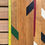 Thumbnail: CGO5065. COLORFUL STRIPES GYM FLOOR 50 x 6.5 CM Reclaimed Oak Parquet Flooring